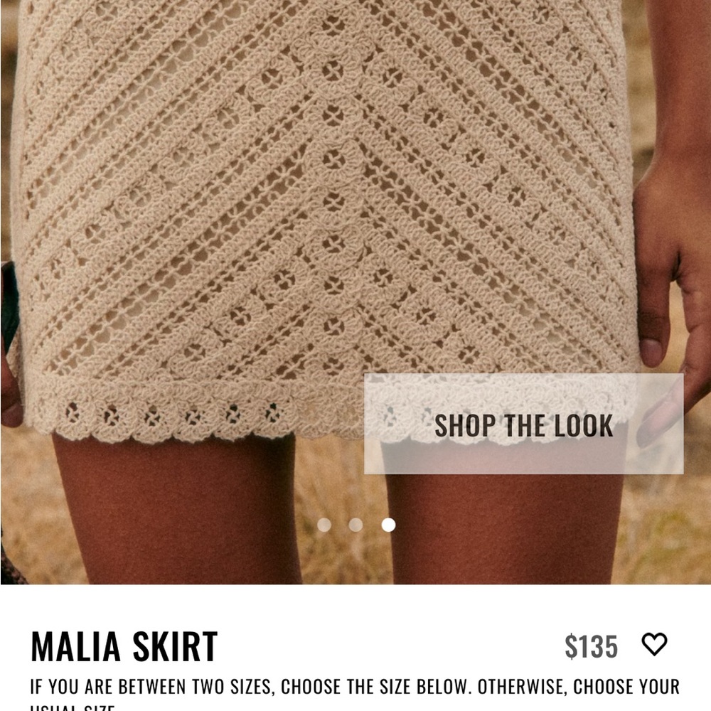 Sezane Malia skirt. New with tags. Never worn! So cute for spring and summer.